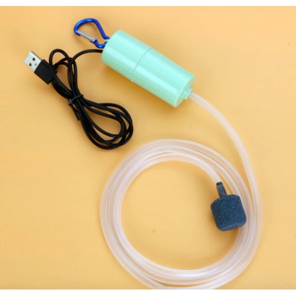 Portable Mini USB Aquarium Fish Tank Oxygen Air Pump Mute