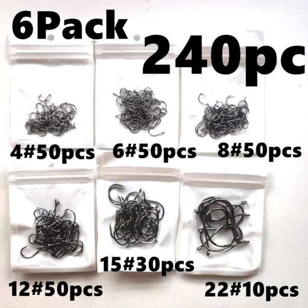 cn-11134207-7ras8-m3orh6r5cluebb.webp 500 Pieces Set Strong Carbon Steel No 3 12 Fishing Hooks Single Circle Fishing Hook Fly Fishing Jip Barbed Carp Hooks Sea Tackle Accessories