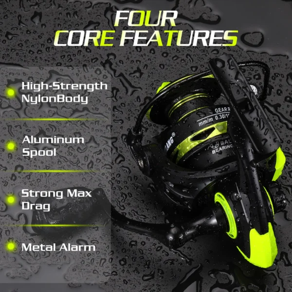 cn-11134208-7ras8-mcg6g1cuvggd7e.webp Spinning Fishing Reel Max 20LBS Drag Powerful 5 2 1 High speed Mental Waterproof Rotating Reel for Bass Trout Suitable Free Hooks