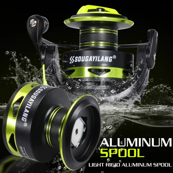 cn-11134208-7ras8-mcg6g1cwl9fg9a.webp Spinning Fishing Reel Max 20LBS Drag Powerful 5 2 1 High speed Mental Waterproof Rotating Reel for Bass Trout Suitable Free Hooks