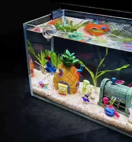 my-11110105-6v6xb-mib6pb1opse830_cover.webp Mini Aquarium Decoration Cartoon Cute Figure Simulation Aquascaping Resin