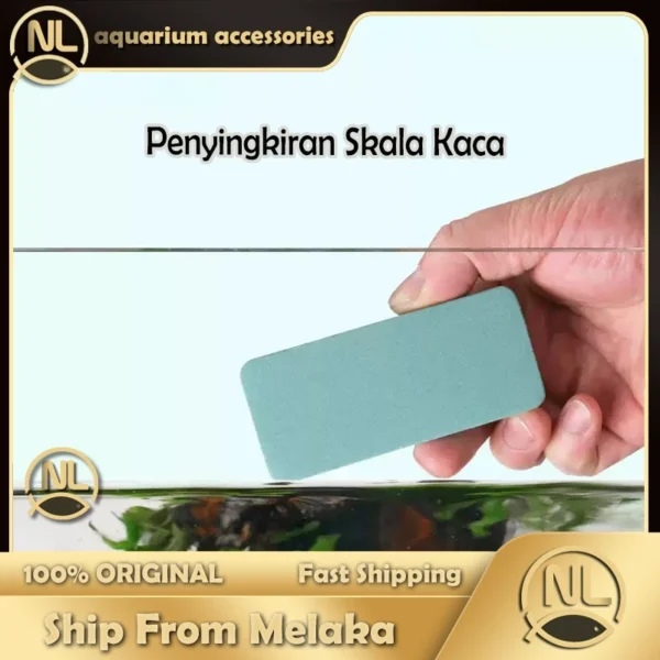 my-11134207-820l5-mhugue2t2yh47f.webp Aquarium Glass Cleaner Scale Removal Scratch Free Cleaning Pad for Fish Tank